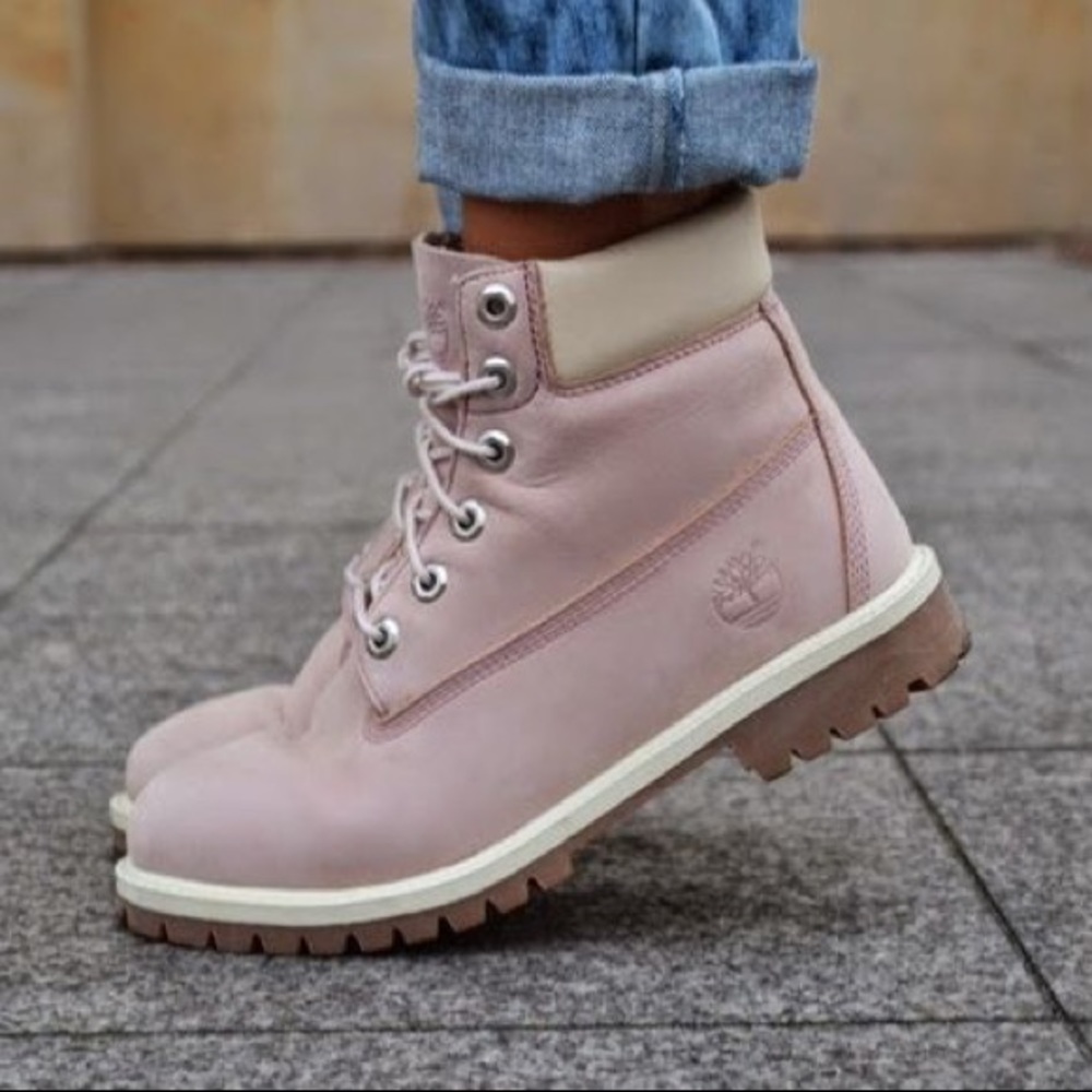 pink timberland boots